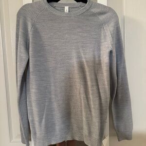Lululemon light blue ribbed sweater